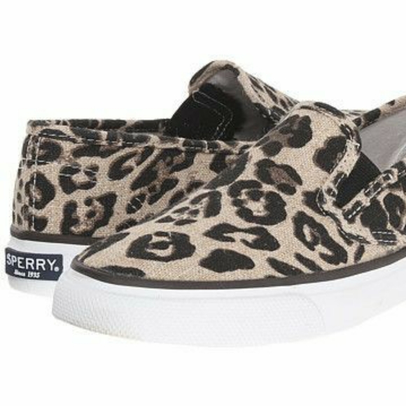 sperry women's seaside leopard sneaker